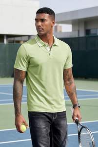 Camisetas de Golf para Hombre, Polos Deportivos de Manga Corta, Ligeras, Clásicas, con Cuello, Casuales, Ajustadas - Product Image 3