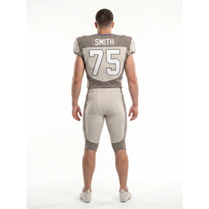 Ensemble de t-shirts personnalisés pour hommes, vêtements d'équipe de football américain en polyester et élasthanne, avec étiquette privée OEM - Product Image 2