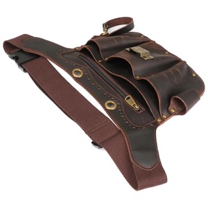 100% Genuine Leather <b>Tool</b> <b>Bag</b> Nylon Heavy Duty Solid Color Customized Logo Factory Wholesale Price OEM Support Customized ODM - Product Image 3