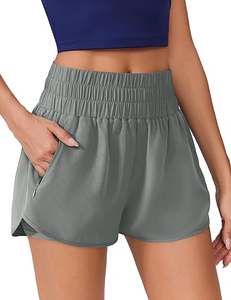 Shorts décontractés d'été pour femmes, taille haute, amples, confortables, toutes tailles, pour la course à pied – Vente en gros, haute qualité - Product Image 4