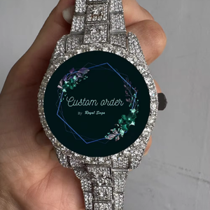 Montre de luxe en moissanite la plus vendue pour hommes femmes cadran de style hip-hop parfaitement positionné pour le confort - Product Image 1