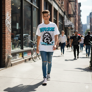 Camiseta de algodón con lavado ácido de gran tamaño para hombre, estilo streetwear 2026, diseño de banda personalizado, impresión DTG - Product Image 4