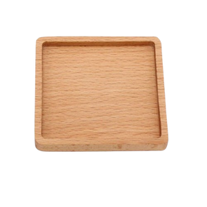 Acacia Round Tray Modern Design <b>Reusable</b> Mats & <b>Pads</b> Natural Finish Decorative Table Accessory - Product Image 1