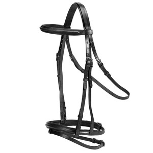 Bridon d'équitation anglais de qualité supérieure, anatomique, rembourré en cuir souple, confortable, pour l'équitation. - Product Image 4