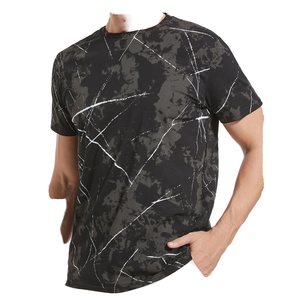 T-shirt pour homme en sublimation, motif personnalisé, streetwear, tee-shirt vintage délavé à l'acide, coupe oversize en coton, imprimé hip-hop - Product Image 6