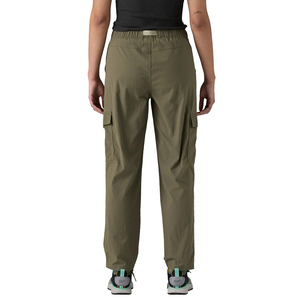 Pantalon cargo d'extérieur personnalisé pour femme en nylon recyclé extensible à séchage rapide, pantalon cargo utilitaire de randonnée coupe décontractée, fabricant OEM - Product Image 2