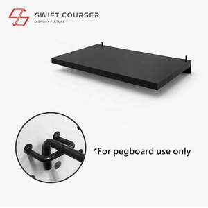 Étagère murale en métal noir pour parfums avec support pour bombe aérosol pour usage domestique - Product Image 4