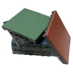 Tapis de sol en caoutchouc amortissant les chocs pour salles de sport - Product Image 1