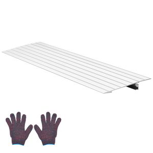 Rampe de seuil de porte en alliage d'aluminium de 1 pouce de hauteur, capacité de charge de 800 lb, rampes pour handicapés pour les marches de la maison - Product Image 5