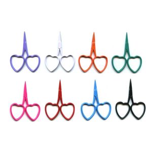 Ciseaux à broder les fleurs, petits ciseaux à pointe arrondie en acier inoxydable, ciseaux à cheveux légers avec manche en plastique, manche court - Product Image 2