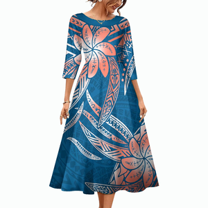 Vestidos Casuales para Mujer con Estampado Tribal Tradicional Samoano Polinesio, Vestidos Personalizados, Vestidos Sexys de Moda para Mujer, Vestidos de Fiesta para Chicas - Product Image 1