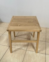 Table basse moderne en teck, design minimaliste, fabrication artisanale, mobilier de salon, plateau rectangulaire pour extérieur, structure en bois massif