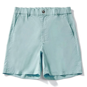 Shorts décontractés en coton pour hommes, coupe classique, taille élastique, avec plusieurs poches, pour un usage quotidien, tenue d'été - Product Image 1