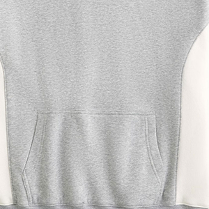 Sweat-shirt à capuche surdimensionné personnalisé en tissu épais, avec empiècements latéraux bicolores, style vintage, fermeture éclair, pour homme, avec logo personnalisé - Product Image 6