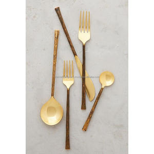 Juego de Cubiertos Reutilizables de Acero Inoxidable, Suministros para Hoteles y Restaurantes, Accesorios para Mesa de Comedor, Juego de Cubiertos Estilo Americano - Product Image 4