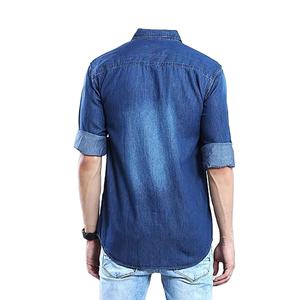 Ropa Masculina de Alta Calidad, Servicio de Logotipo de Marca Personalizado, Nueva Llegada, Estética Vintage, Venta al por Mayor, Camisas de Mezclilla Duraderas de Calidad - Product Image 5