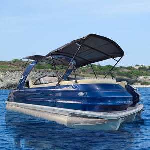 Bote Pontón Tritoon de Alto Rendimiento Directo de Fábrica con Toldo Bimini, Motor Fuera de Borda y <span class=keywords><strong>Remolque</strong></span> para Recreación en Lagos - Product Image 2