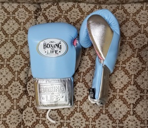 Gants de boxe professionnels mexicains No Boxing No Life, qualité supérieure, cuir de vachette, MMA, arts martiaux, combat, boxe professionnelle - Product Image 6