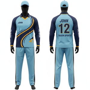 Uniforme de Cricket para Hombre, Tejido Interlock de Poliéster Transpirable GSM, Diseño de Paneles Diagonales Negro y Granate, Logotipo Personalizado por Sublimación, Kit de Equipo - Product Image 4