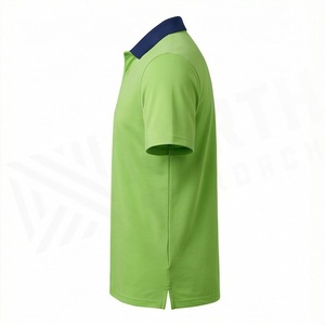 OEM Men's Polo Shirts Breathable Quick Dry Cotton Custom Logo Short Sleeve Customized Color Plus Size Casual <b>Golf</b> <b>Tops</b> - Product Image 3