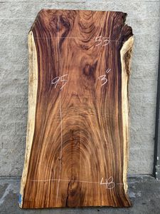 Solid Live Edge Walnut <b>Wood</b> Table Top <b>Slab</b> Irregular Shape Natural Brown Modern Dining Table Metal Legs for Restaurant/Hotel Use - Product Image 6