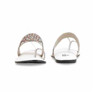 Women's White Formal <b>Chunky</b> <b>Shoes</b> EC0214 Chappal - Product Image 2