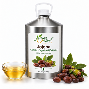 Huile de graines de jojoba biologique dorée Simmondsia Chinensis 100% pure pressée à froid Ingrédient cosmétique Produits de beauté Soins capillaires - Product Image 3