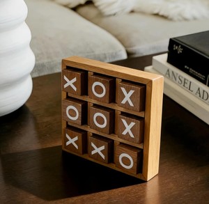 Jeu de société éducatif compact en bois X O Challenge pour enfants et adultes, idéal pour les loisirs en plein air - Product Image 3