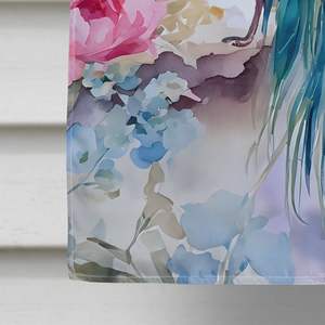 Bandera de Casa de pavo real Multicolor grande, poste de manga de porche, cartel decorativo para patio, ilustraciones para colgar en la pared, tamaño de Casa de poliéster - Product Image 4