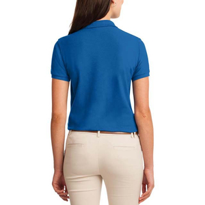 Women's Solid Yellow Cotton Jersey Breathable Knitted for Shirt <b>Short</b> <b>Sleeve</b> Casual Turn Down Collar - Product Image 6