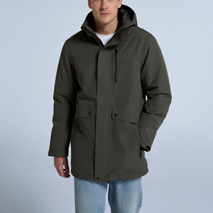 New Design Windbreaker Hooded Parka Jacket Custom Winter Warm Breathable Quick Dry Plus Size Long for <b>Men</b> - Product Image 4