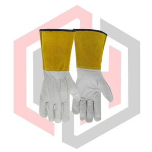 Gants de soudage MIG en cuir de chèvre, résistants à la chaleur, antistatiques, résistants aux déchirures, anti-vibrations, sans silicone, épaisseur 7 oz, 16 pouces - Product Image 3