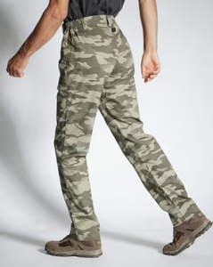 Pantalon de camouflage pour homme, pantalon cargo rétro multi-poches avec jambes amples, résistant à l'usure, style forces spéciales - Product Image 2