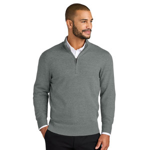 Pull-over en laine/acrylique respirant à manches longues pour homme, tricoté, couleur unie, mode hiver, noir, bleu, blanc, 2027, 400g, fabriqué à la machine - Product Image 4