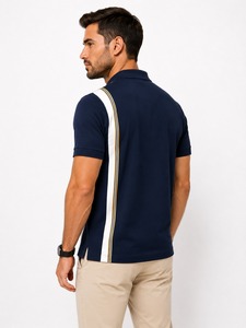 เสื้อโปโลผ้าฝ้ายคลาสสิก 240 GSM เนื้อผ้านุ่ม สวมใส่สบาย เหมาะสำหรับทุกวัน แฟชั่นผู้ชาย รับผลิตแบบ OEM แบรนด์ส่วนตัว โรงงานผู้ผลิต - Product Image 2