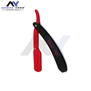 Navaja de Afeitar Plegable de Hoja Recta, Herramienta de Afeitado para Barbería, Rasoirs con Cuchillas Reemplazables, Logotipo Personalizado Disponible, Marca OEM - Product Image 4