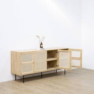 Aparador de Madera de Teca Sólida Nórdica OEM - Almacenamiento Contemporáneo Minimalista para Cocina, Dormitorio, Comedor y Salas de Estar - Product Image 2