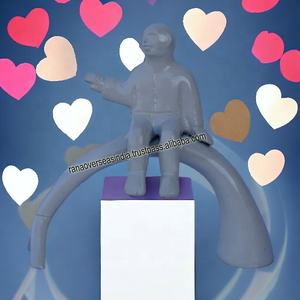 Statue en aluminium décorative de sculpture en métal de dessus de table pour l'hôtel de chambre à coucher de bureau de salon - Product Image 6