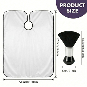 ผ้าคลุมตัดผมช่างมืออาชีพแบบสั่งทำ ขายดี ปรับขนาดได้ด้วยกระดุม ผลิตจากโพลีเอสเตอร์ พิมพ์ลายสวยงาม สำหรับร้านทำผม - Product Image 2