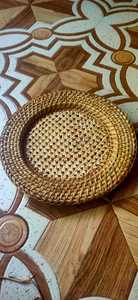 Handwoven rattan trays <b>crafted</b> <b>with</b> natural fibers ideal for serving home decorgifting <b>storage</b> and <b>table</b> styling - Product Image 5