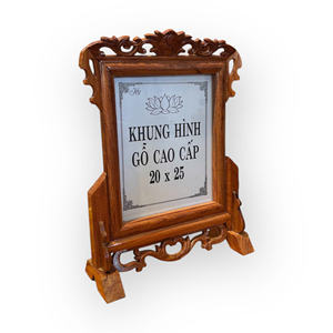 Tam Viet A212 Durable Fragrant Wood Picture <b>Frame</b> Minimalist Design Tabletop Vertical Rectangle Orientation 20x25cm - Product Image 5