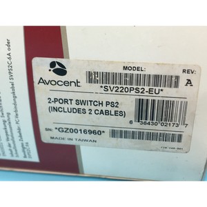 AVOCENT SV220PS2-EU SWITCHVIEW 2-PORT PS2 KVM - Équipements et pièces semi-conducteurs d'occasion fiables à l'échelle mondiale - Product Image 5