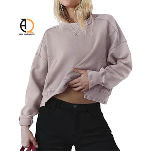 Crop Top Fleece Womens Comfortable Hoodie <b>Sweatshirt</b> - Product Image 6