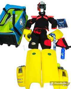 Ensemble complet de hockey sur gazon pour jeunes et adolescents HIT ZONE : bâton, protections, gants, sac, casque, équipement d'entraînement et de compétition, vente en gros - Product Image 3