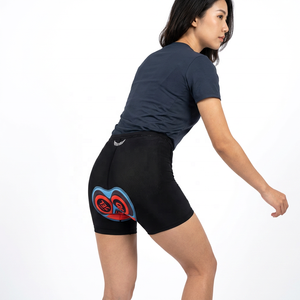 Shorts de cyclisme noirs pour hommes avec rembourrage en gel 9D, évacuation de l'humidité, style ajusté - Product Image 4