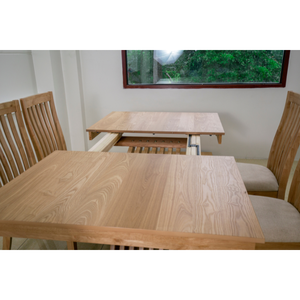 Juego de Mesa y Sillas de Comedor de Madera AMITY con Certificación Estándar, Diseño Moderno, Impermeable, Ecológico, para 6 Personas, Muebles para el Hogar - Product Image 1