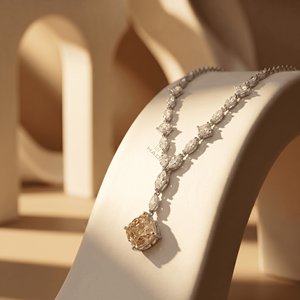 Collier pendentif en diamant jaune taille coussin, cultivé en laboratoire, or blanc, bijoux de luxe pour mariée, cadeau pour femme - Product Image 3