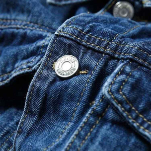 Blousons en jean réversibles pour hommes, coupe slim, style japonais, en polaire, pour adolescents et jeunes garçons, personnalisables - Product Image 4