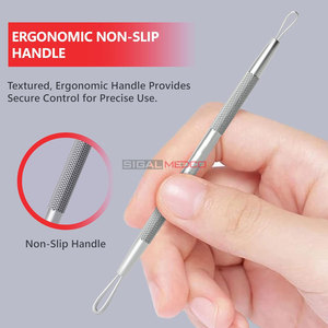 Professional Stainless Steel <b>Blackhead</b> & Whitehead Remover Pimple <b>Extractor</b> Kit-Reusable & Waterproof - Product Image 3