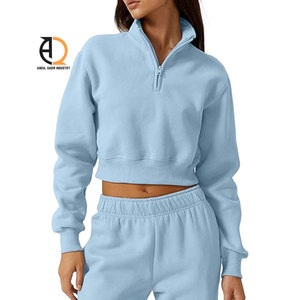 Sudadera corta de lana para mujer, estilo urbano y moderno - Product Image 2